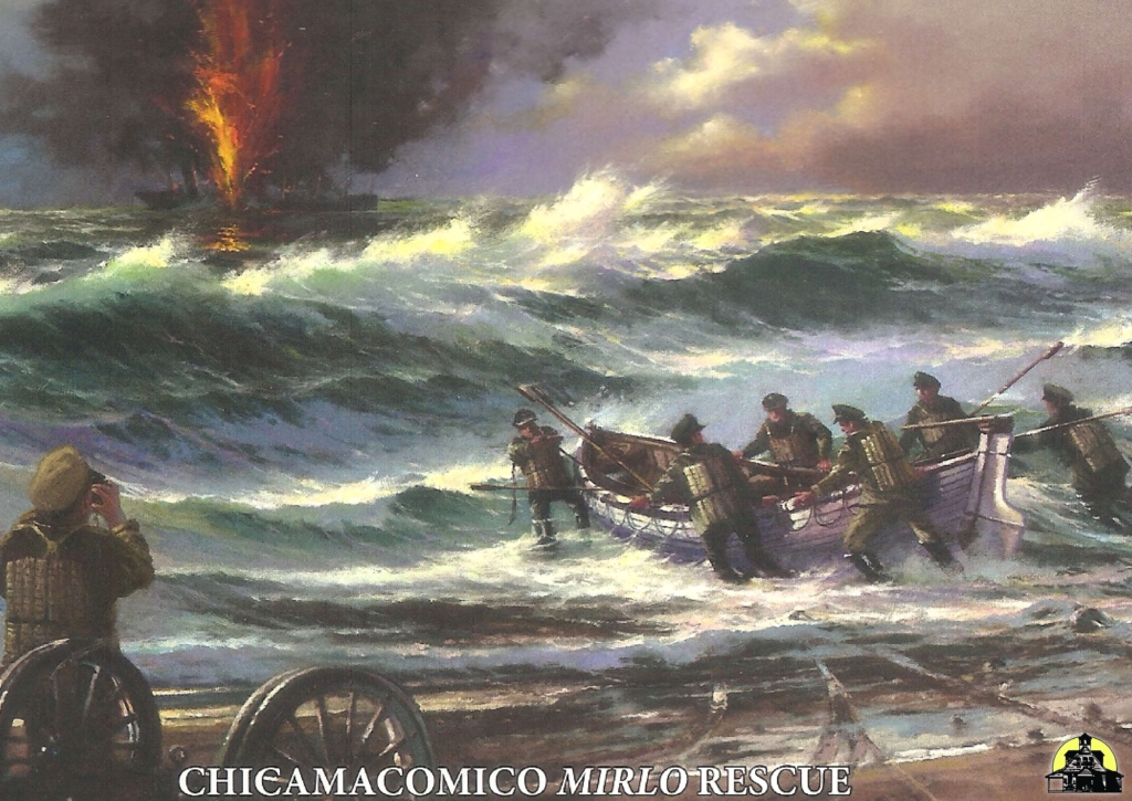 Chicamacomico Mirlo Rescue 100th Anniversary Postcard - To the Rescue